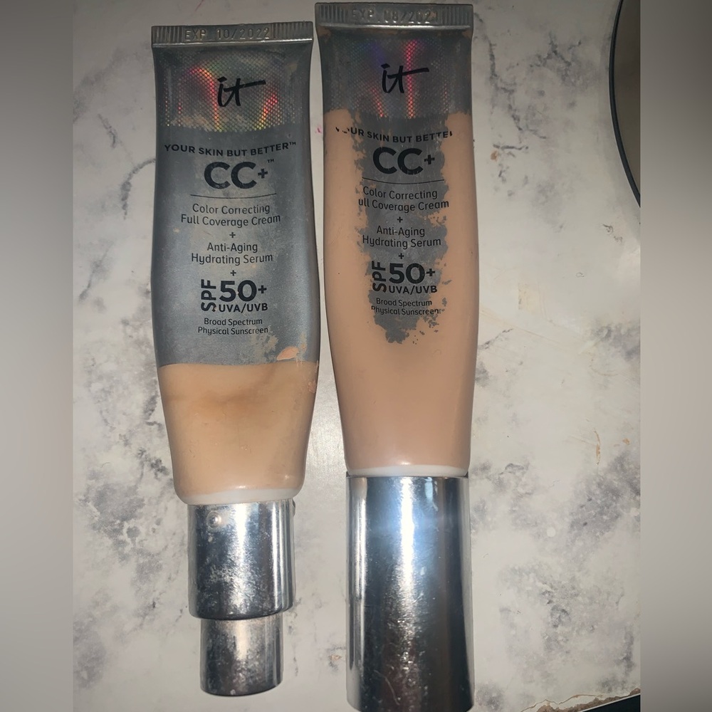 IT COSMETICS CC COLOR CORRECTING FULL COVERAGE CREAM FAIR & LIGHT
